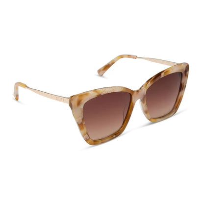 BECKY II - GILDED TORTOISE + BROWN GRADIENT SUNGLASSES