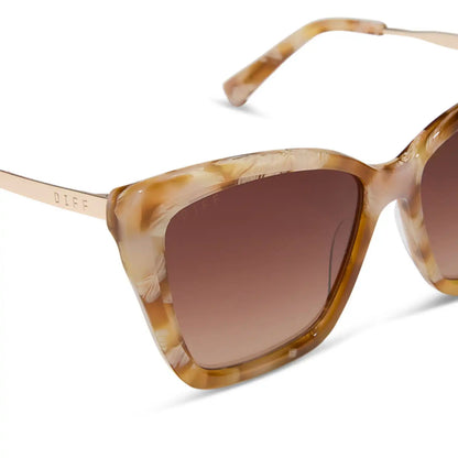BECKY II - GILDED TORTOISE + BROWN GRADIENT SUNGLASSES
