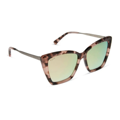 BECKY II - HIMALAYAN TORTOISE + TAUPE MIRROR + POLARIZED SUNGLASSES