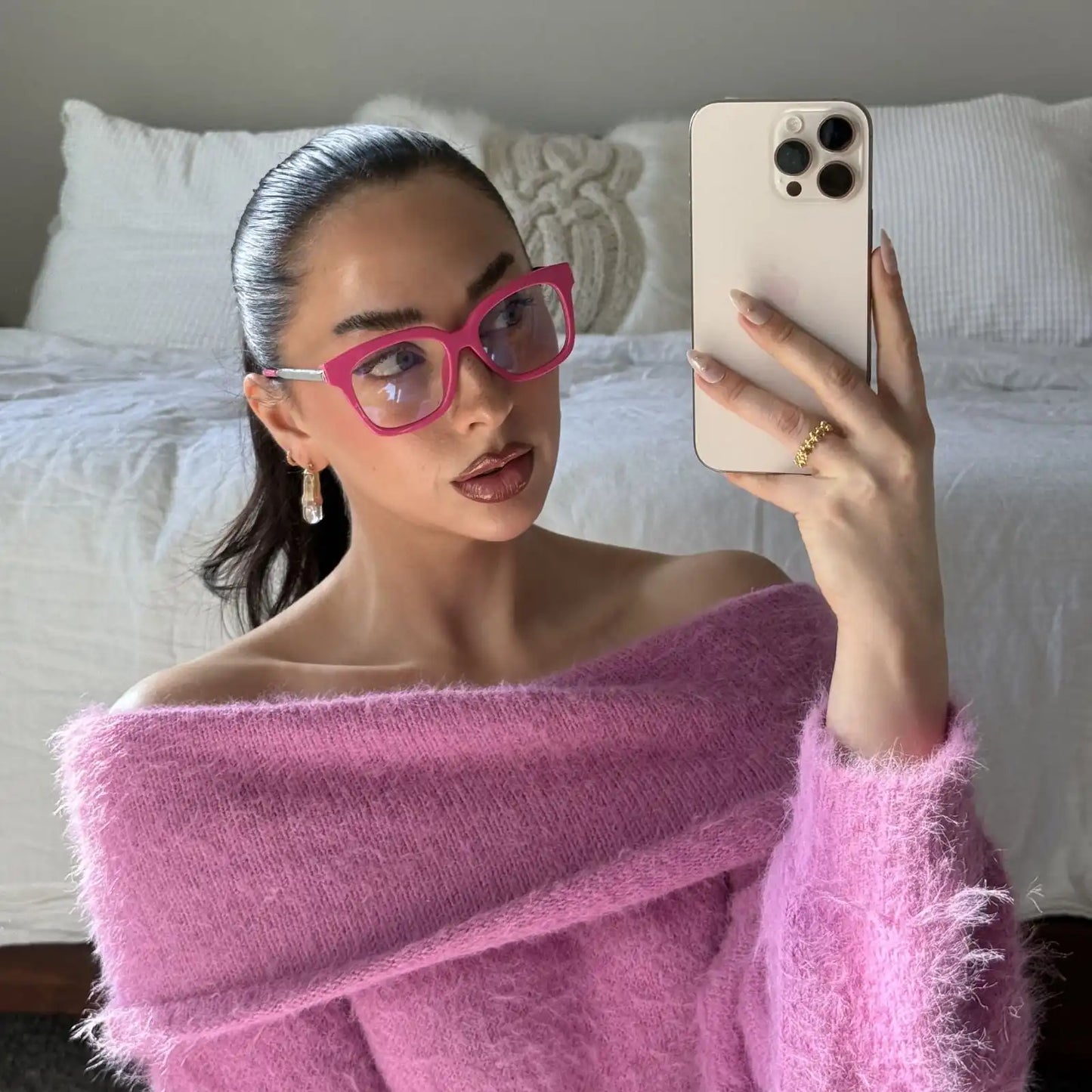 BELLA XS - BRIGHT PINK + BLUE LIGHT GLASSES