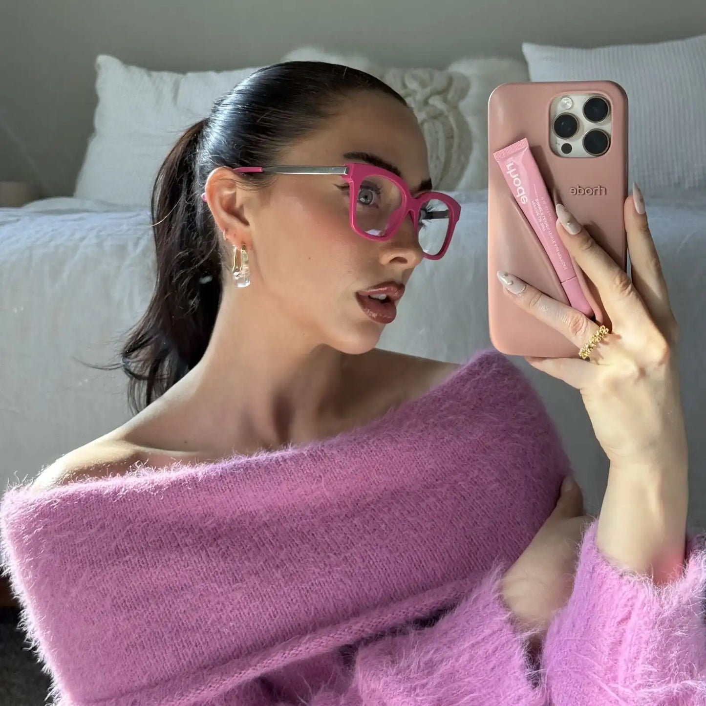 BELLA XS - BRIGHT PINK + GLASSES