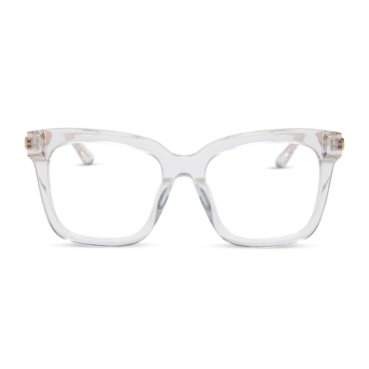 BELLA - CLEAR CRYSTAL + GOLD + GLASSES