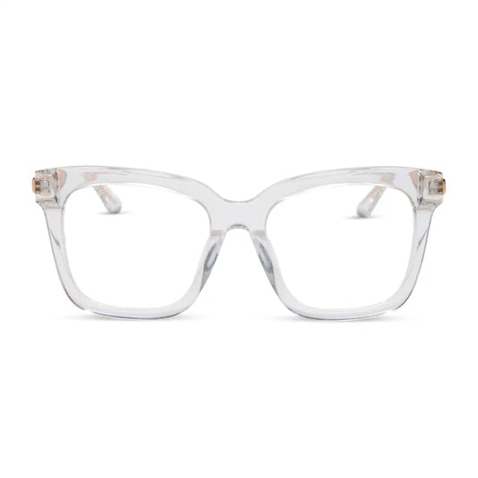 BELLA - CLEAR CRYSTAL + GOLD + GLASSES