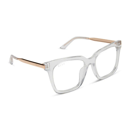BELLA - CLEAR CRYSTAL + GOLD + GLASSES