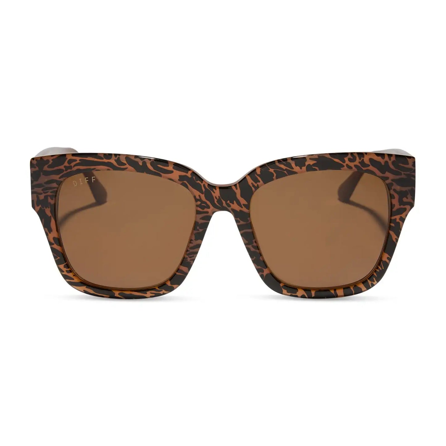 BELLA II - ANIMAL + BROWN SUNGLASSES