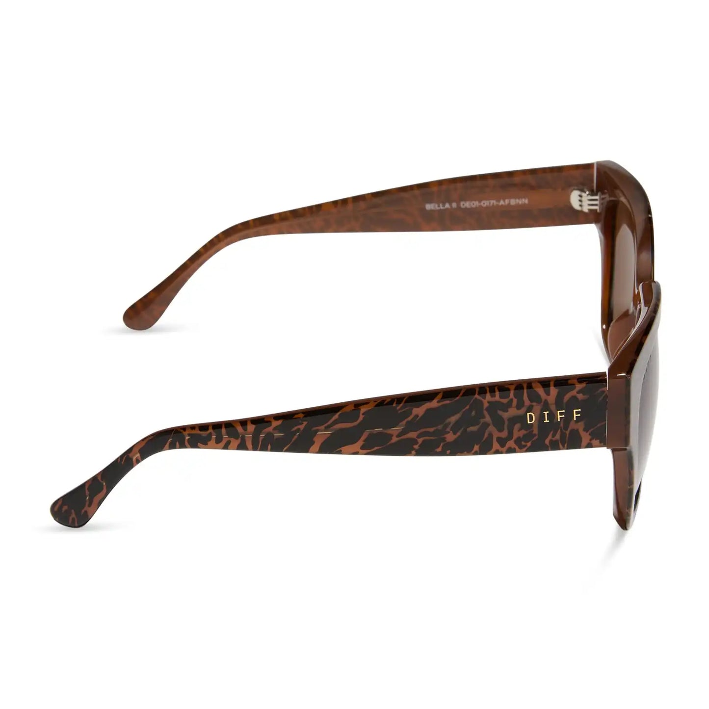 BELLA II - ANIMAL + BROWN SUNGLASSES