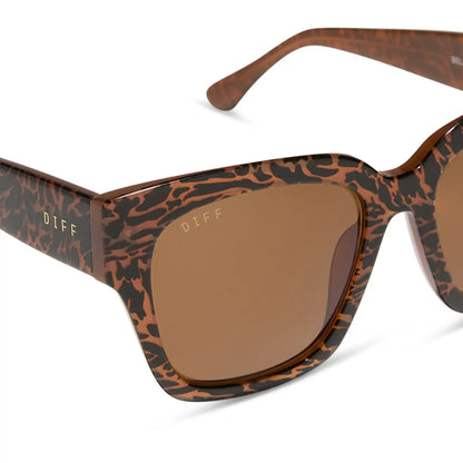 BELLA II - ANIMAL + BROWN SUNGLASSES