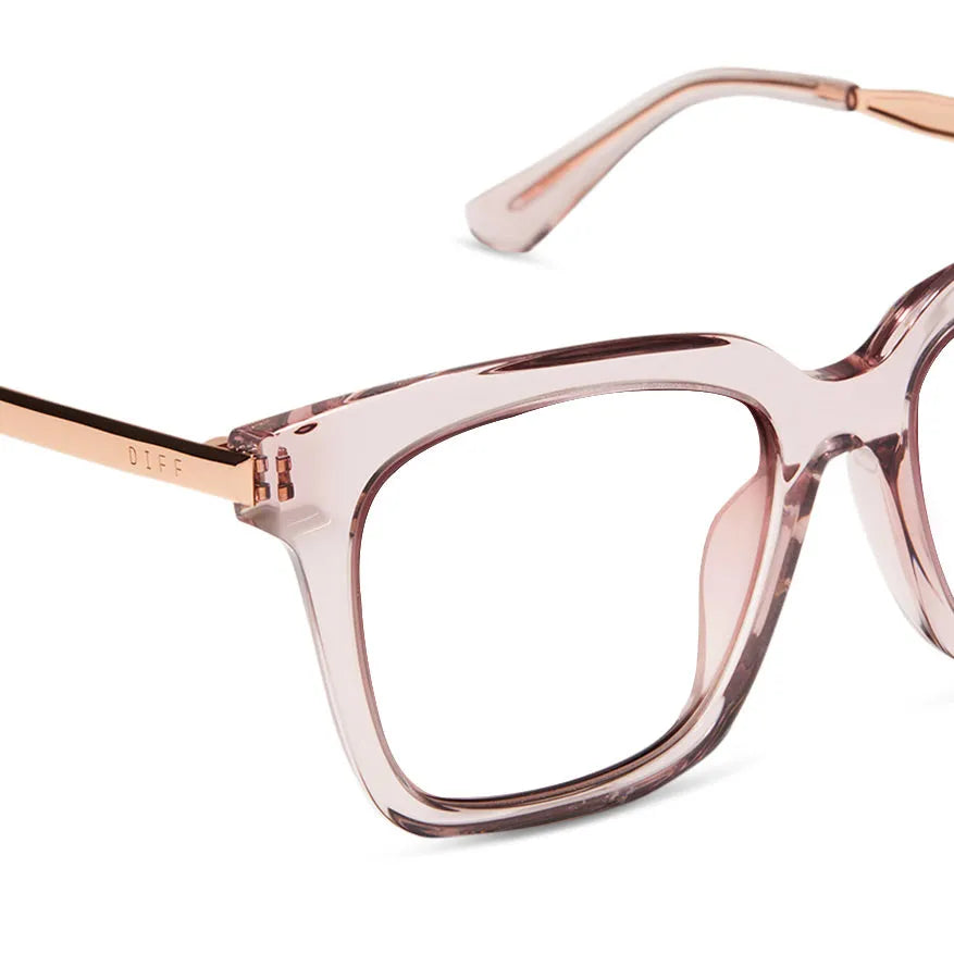 BELLA - LIGHT PINK CRYSTAL + GLASSES