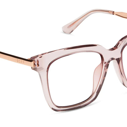 BELLA - LIGHT PINK CRYSTAL + GLASSES