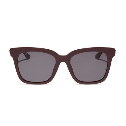 BELLA - RUGBY RED + GREY + SUNGLASSES