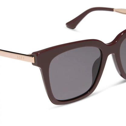 BELLA - RUGBY RED + GREY + SUNGLASSES