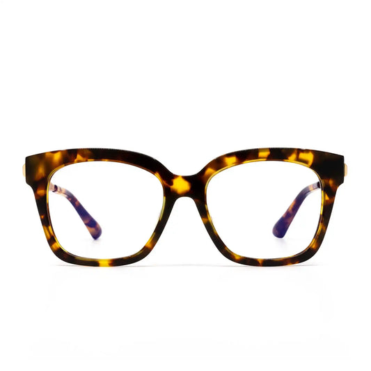 BELLA XS - AMBER TORTOISE + GLASSES