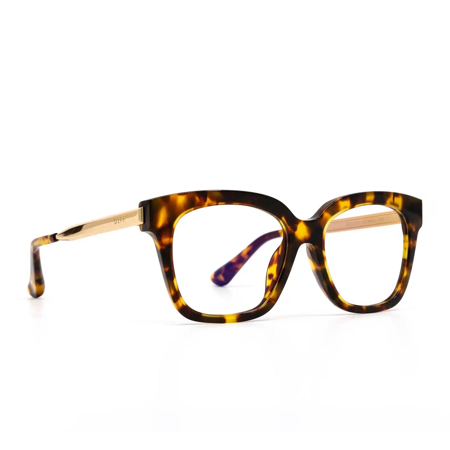 BELLA XS - AMBER TORTOISE + GLASSES