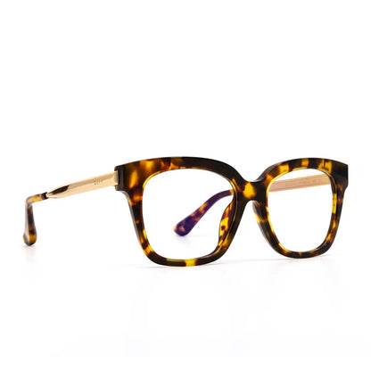 BELLA XS - AMBER TORTOISE + GLASSES