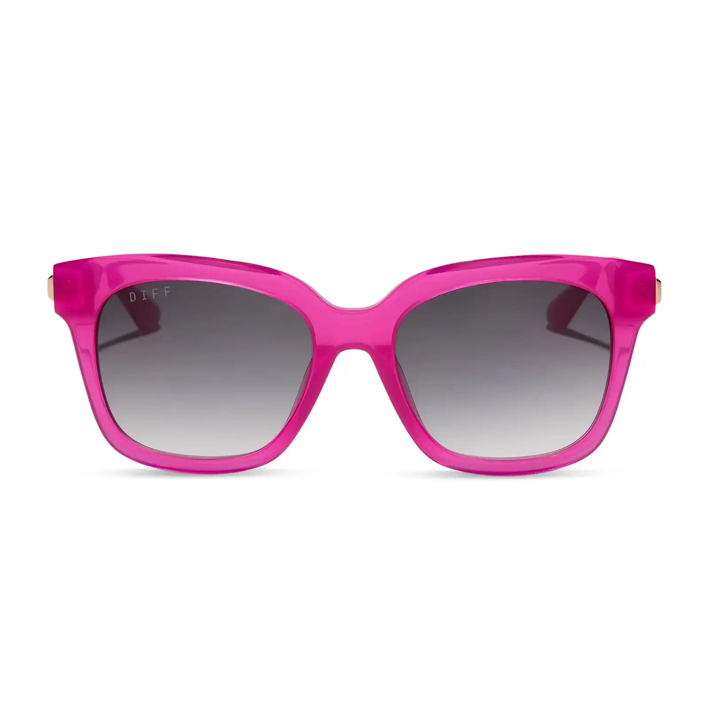 BELLA XS - BRIGHT TULIP + GOLD + GREY GRADIENT SUNGLASSES
