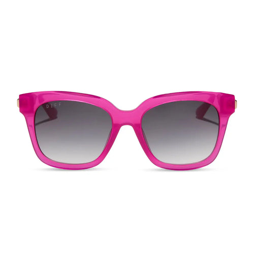 BELLA XS - BRIGHT TULIP + GOLD + GREY GRADIENT SUNGLASSES