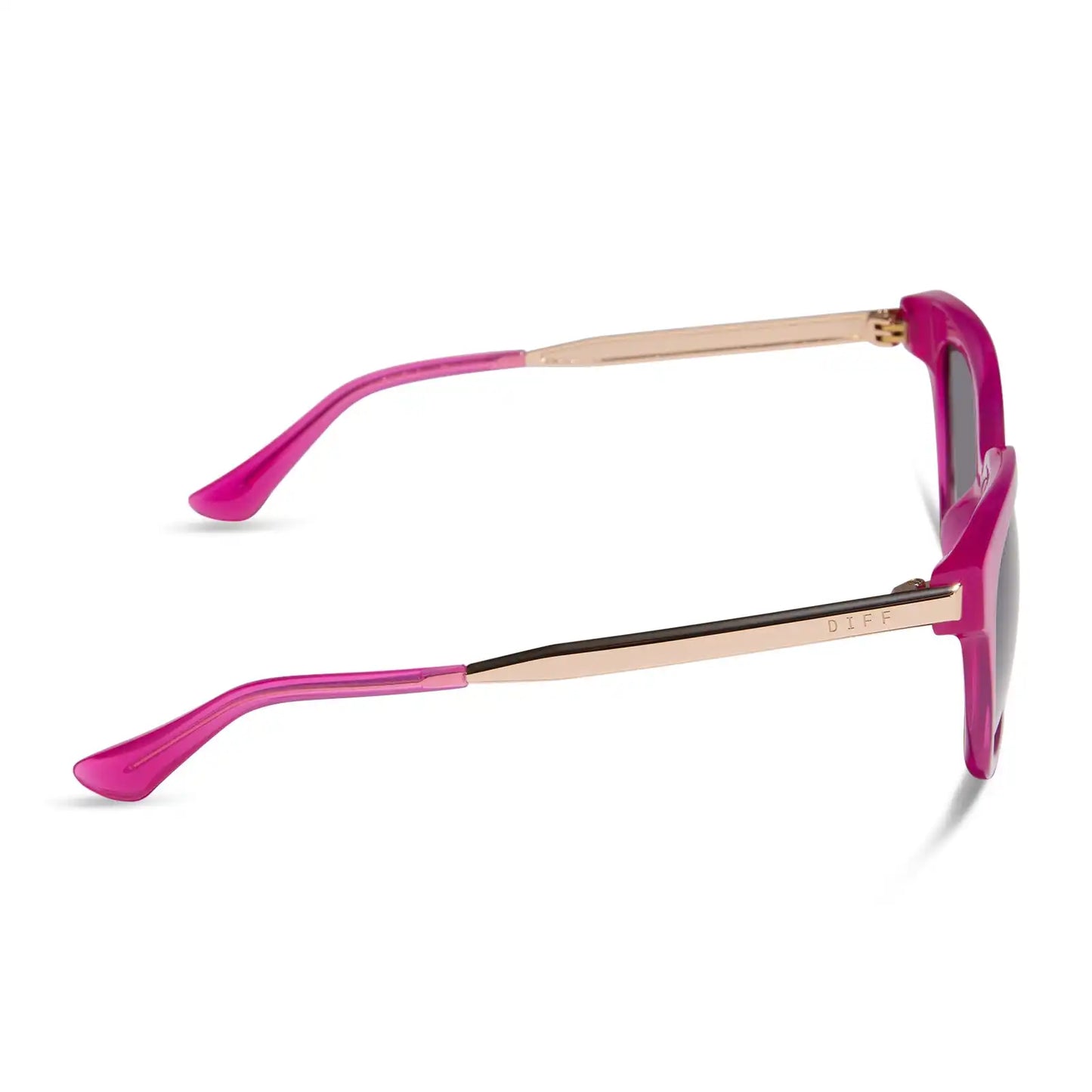 BELLA XS - BRIGHT TULIP + GOLD + GREY GRADIENT SUNGLASSES