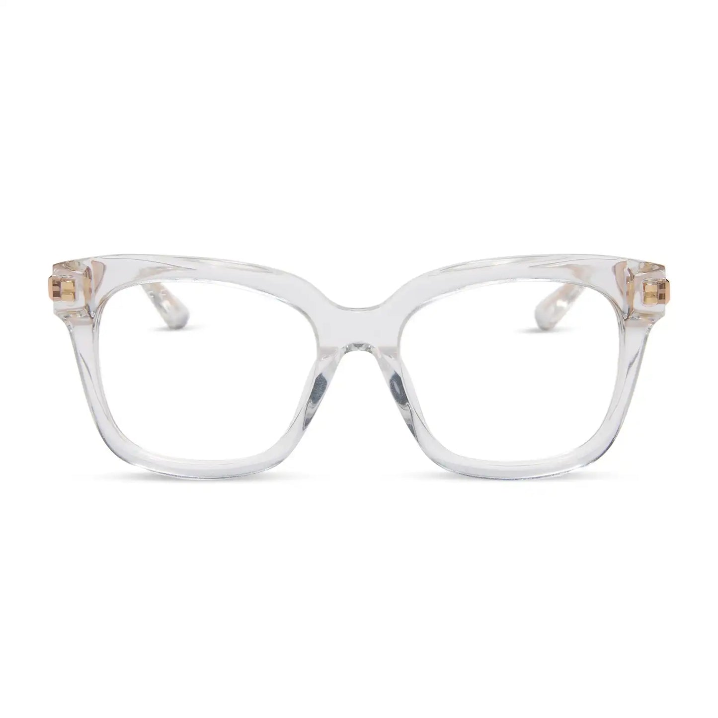 BELLA XS - CLEAR CRYSTAL + GOLD + GLASSES