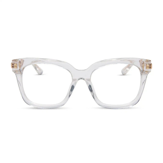 BELLA XS - CLEAR CRYSTAL + GOLD + GLASSES