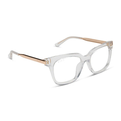 BELLA XS - CLEAR CRYSTAL + GOLD + GLASSES