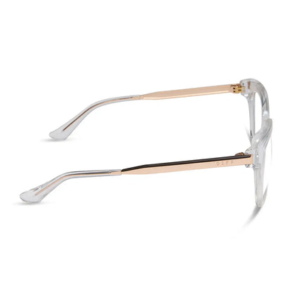 BELLA XS - CLEAR CRYSTAL + GOLD + GLASSES