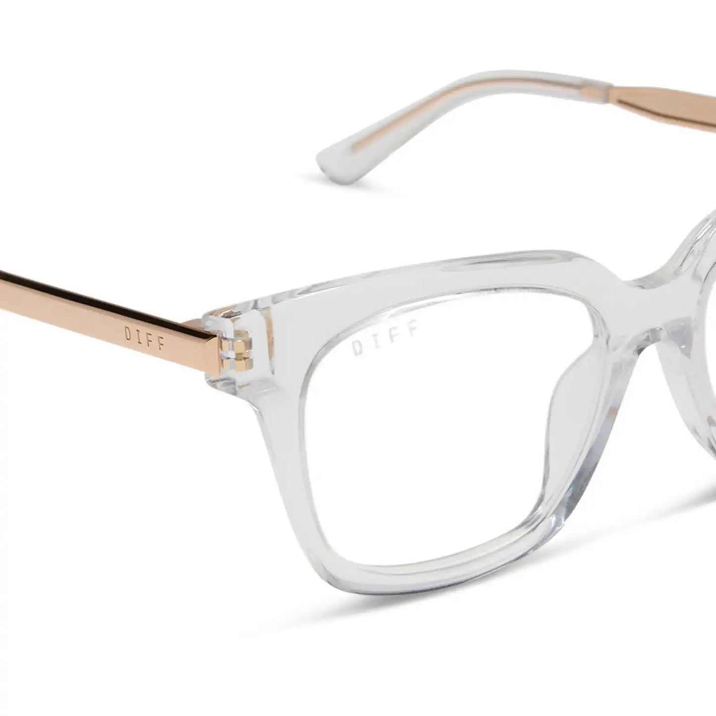 BELLA XS - CLEAR CRYSTAL + GOLD + GLASSES