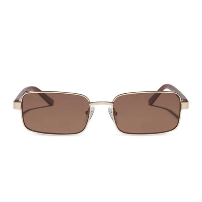 BENNY - GOLD + TERRACOTTA + BROWN + POLARIZED + SUNGLASSES
