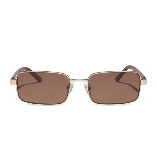 BENNY - GOLD + TERRACOTTA + BROWN + POLARIZED + SUNGLASSES