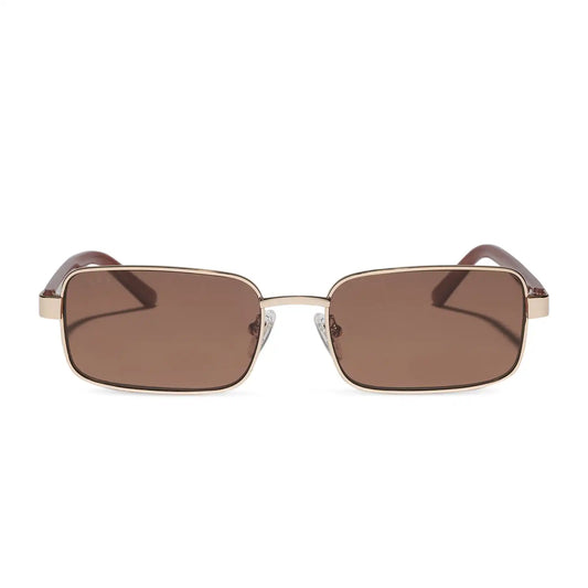 BENNY - GOLD + TERRACOTTA + BROWN + POLARIZED + SUNGLASSES