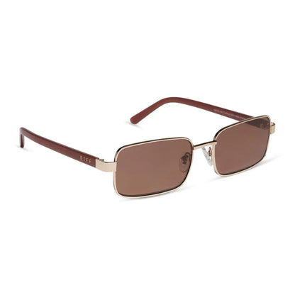 BENNY - GOLD + TERRACOTTA + BROWN + POLARIZED + SUNGLASSES