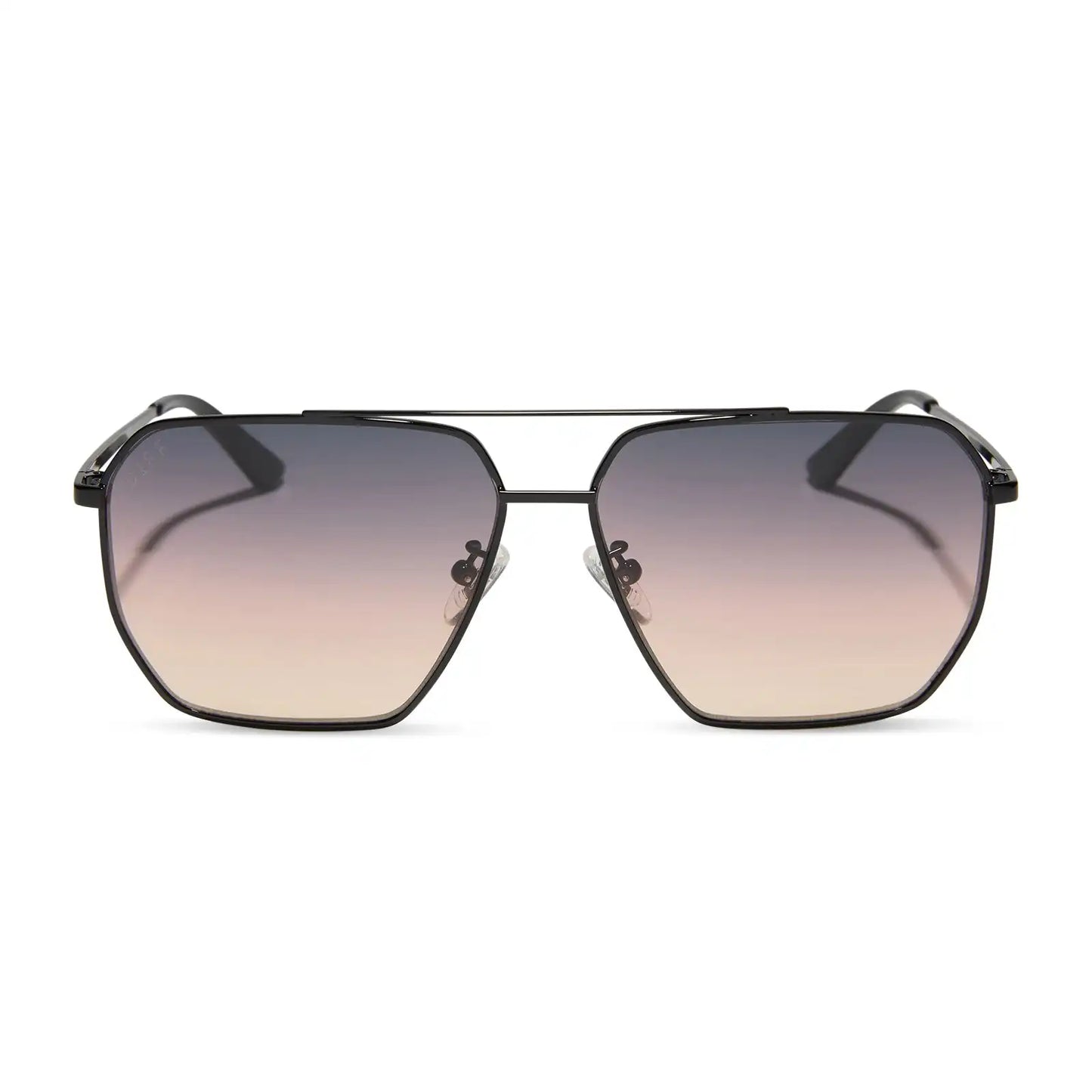 BERKELY - BLACK + TWILIGHT GRADIENT SUNGLASSES