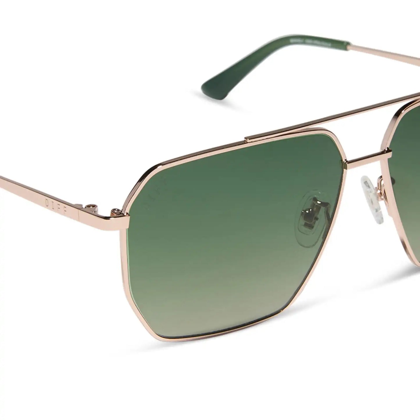 DRMTLGY - BERKELY + CHAMPAGNE GOLD + ALOE GREEN GRADIENT + POLARIZED SUNGLASSES