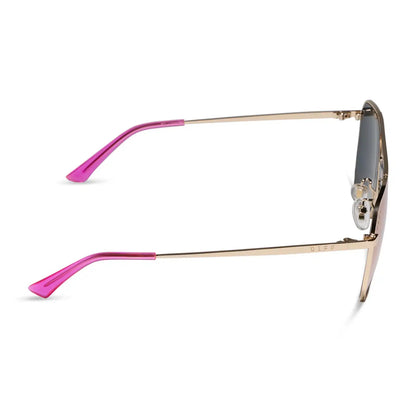 BERKELY - GOLD + PINK RUSH MIRROR SUNGLASSES