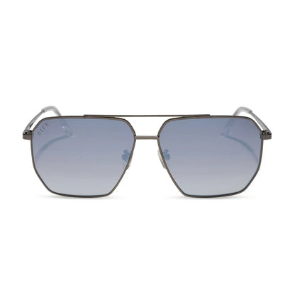 BERKELY - GUNMETAL + SLATE GRADIENT FLASH + POLARIZED SUNGLASSES