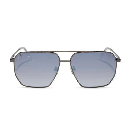 BERKELY - GUNMETAL + SLATE GRADIENT FLASH + POLARIZED SUNGLASSES