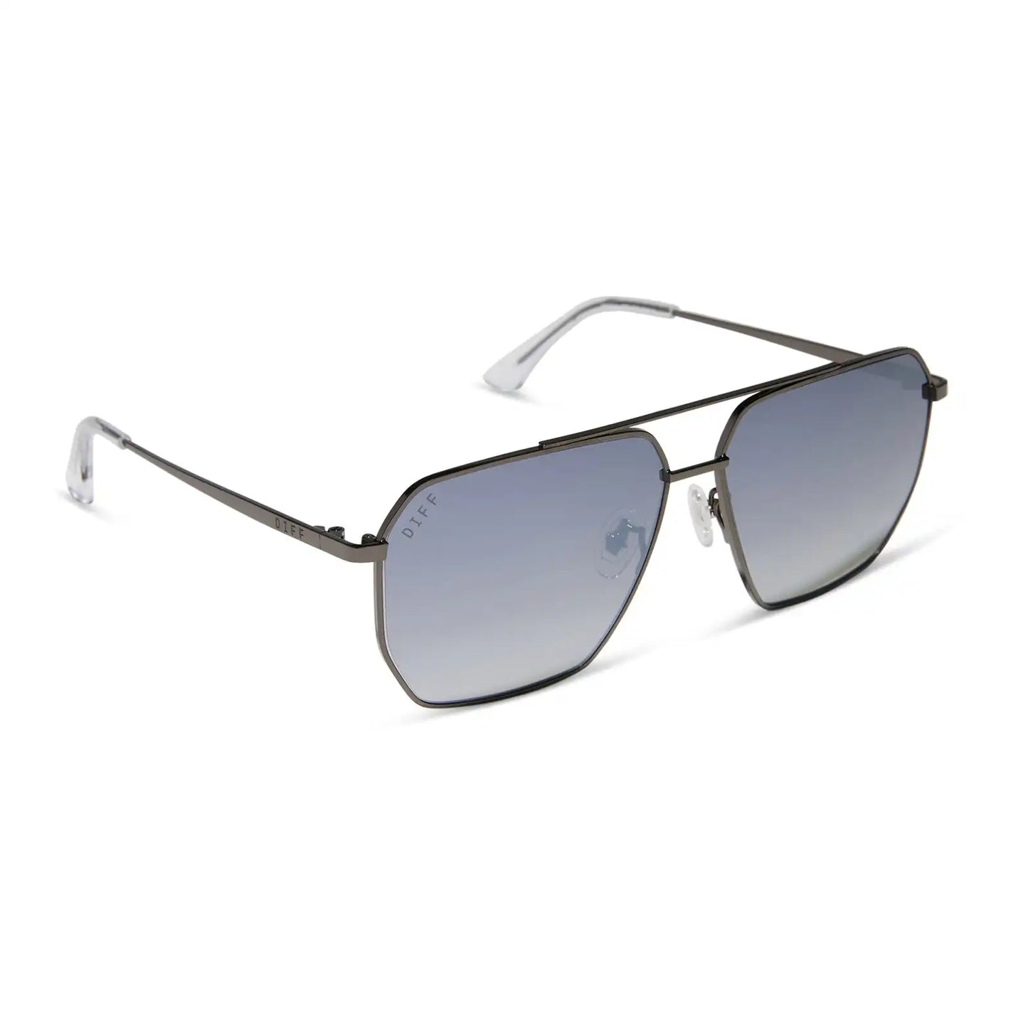 BERKELY - GUNMETAL + SLATE GRADIENT FLASH + POLARIZED SUNGLASSES