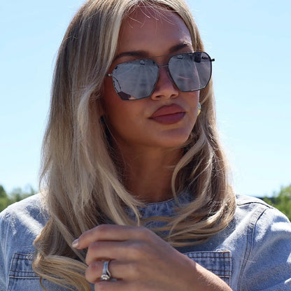 BERKELY - GUNMETAL + SLATE GRADIENT FLASH + POLARIZED SUNGLASSES