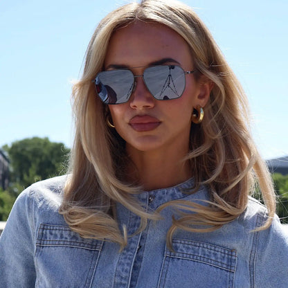 BERKELY - GUNMETAL + SLATE GRADIENT FLASH + POLARIZED SUNGLASSES