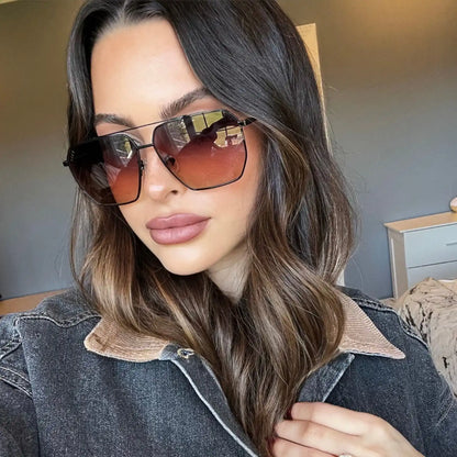 BERKELY - BLACK + TWILIGHT GRADIENT SUNGLASSES