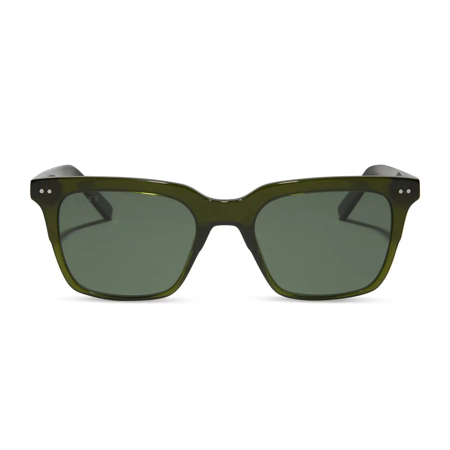 BILLIE - DARK OLIVE CRYSTAL + G15 + POLARIZED SUNGLASSES