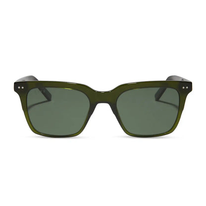 BILLIE - DARK OLIVE CRYSTAL + G15 + POLARIZED SUNGLASSES