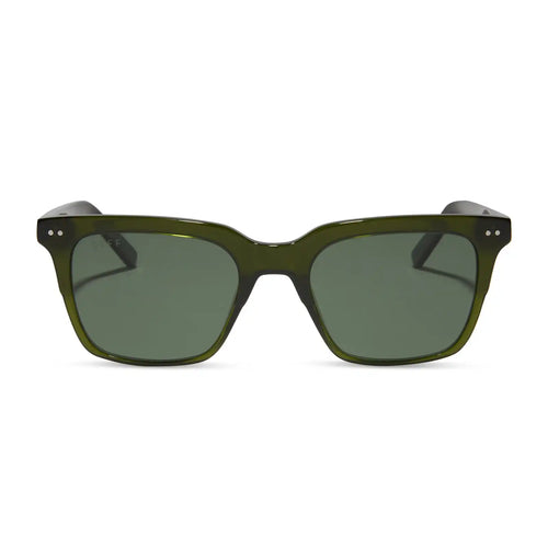 BILLIE - DARK OLIVE CRYSTAL + G15 + POLARIZED SUNGLASSES