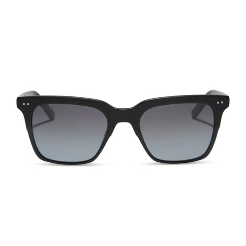 BILLIE - MATTE BLACK + BLUE GRADIENT FLASH + POLARIZED SUNGLASSES