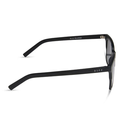 BILLIE - MATTE BLACK + BLUE GRADIENT FLASH + POLARIZED SUNGLASSES