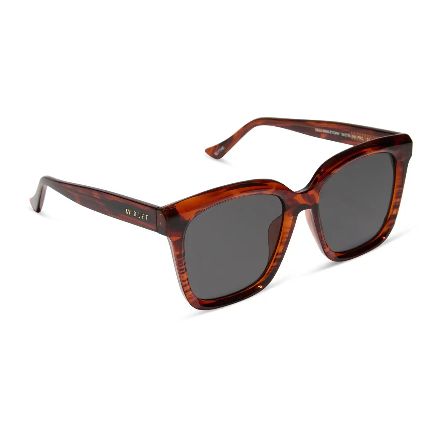 BLYTHE - MAHOGANY TORTOISE + GREY SUNGLASSES