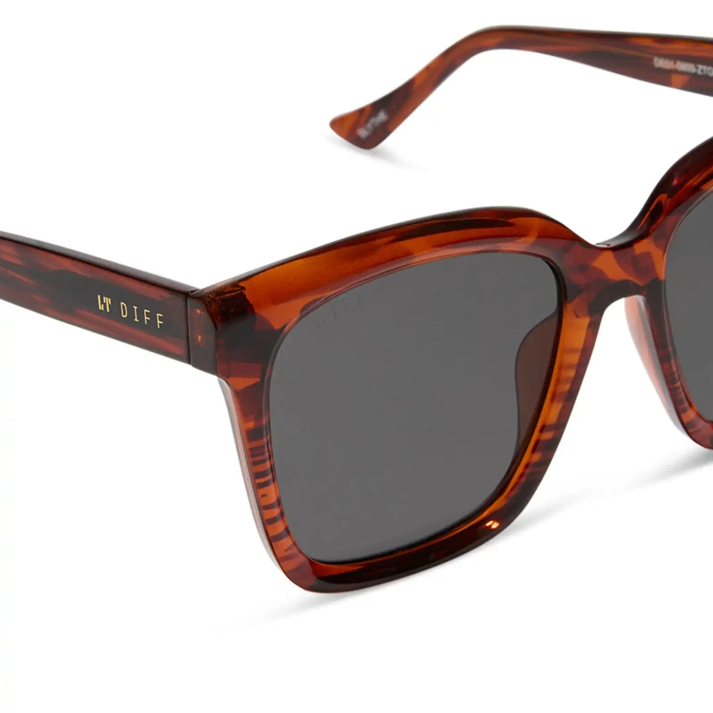 BLYTHE - MAHOGANY TORTOISE + GREY SUNGLASSES