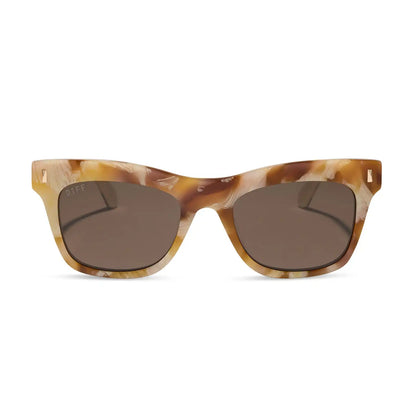 BRADLEY - GILDED TORTOISE + COURTSIDE IVORY + BROWN SUNGLASSES