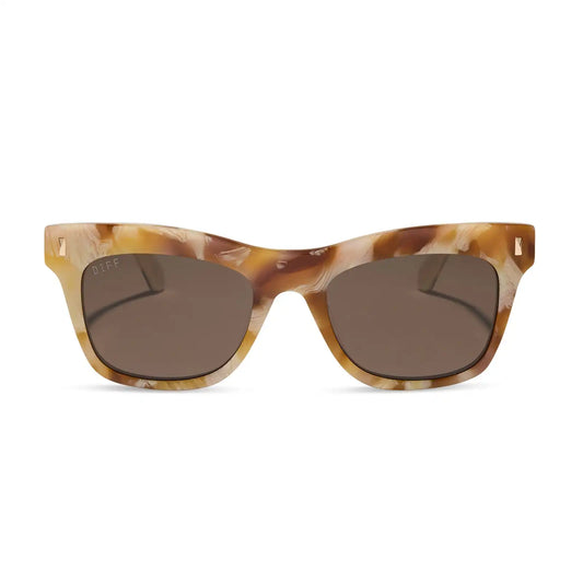 BRADLEY - GILDED TORTOISE + COURTSIDE IVORY + BROWN SUNGLASSES
