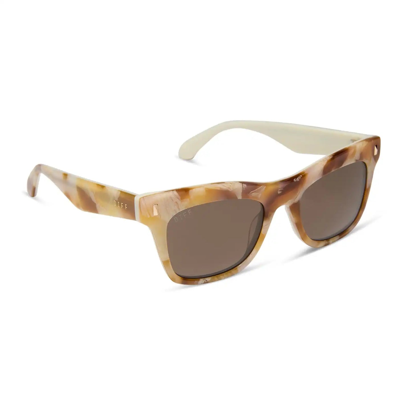 BRADLEY - GILDED TORTOISE + COURTSIDE IVORY + BROWN SUNGLASSES