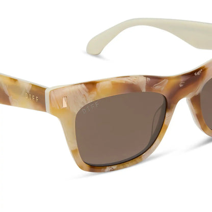 BRADLEY - GILDED TORTOISE + COURTSIDE IVORY + BROWN SUNGLASSES